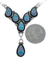Zuni Sterling Silver & Opal Inlay Necklace Set SN20305